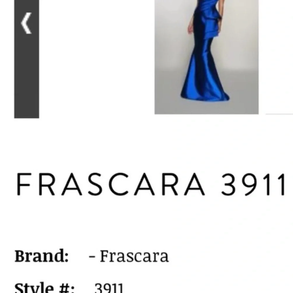 Stunning Frascara Evening Gown. All details of size are in attached photos - Picture 11 of 16